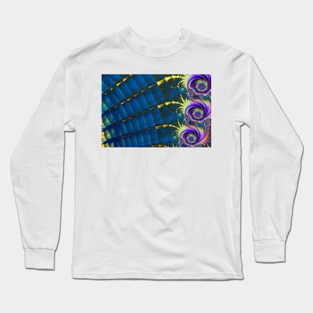 Abstract Flower Background Long Sleeve T-Shirt by pinkal